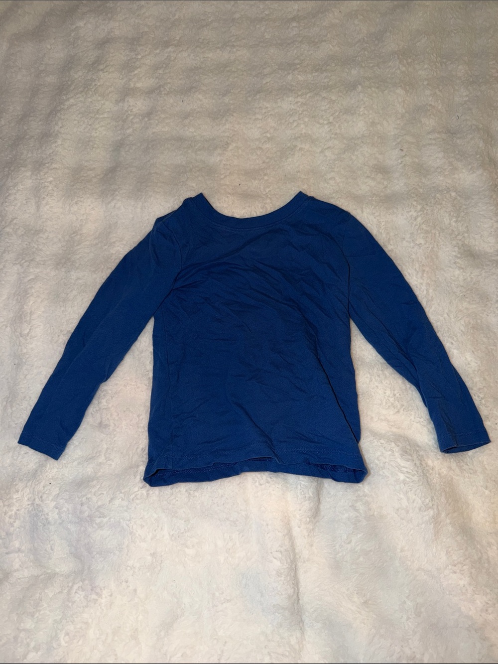 Cat & Jack Long Sleeve Crewneck Tee in Royal Blue